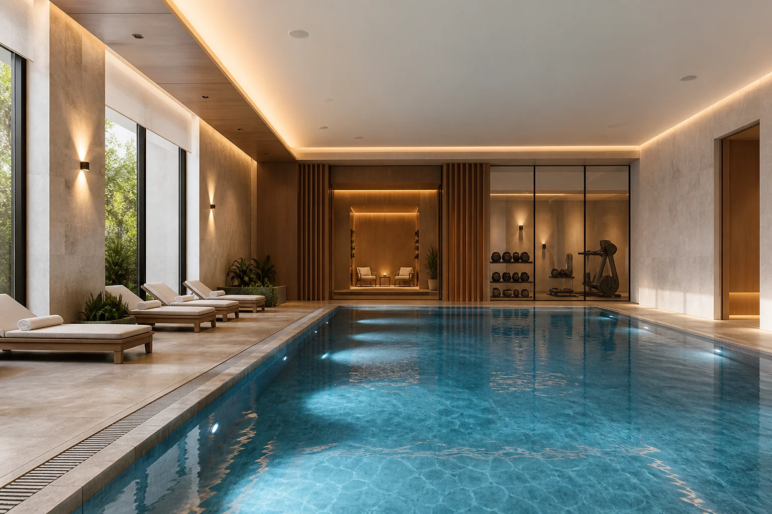 SPA, бассейн и фитнес